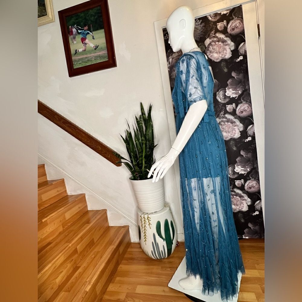 Free People Sascha Sequin Maxi Dress size 4 - Picture 5 of 7